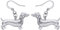 NEWEI Emaille Dackel Geschenke Cute Dackel Hund Ohrringe Dangle Tier Schmuck Für Damen Mädchen Hundebesitzer Charms (Silber)
