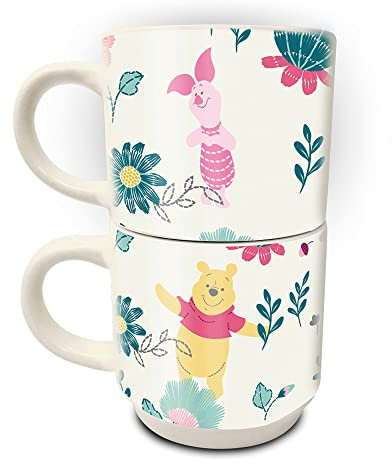 empireposter Winnie The Pooh - Friends Forever - Keramik Tasse stapelbar - je 280 ml