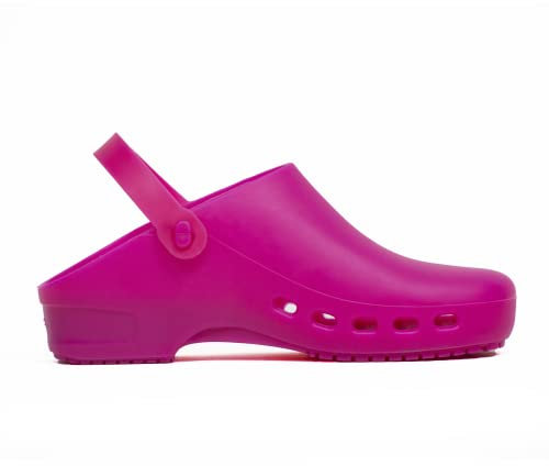 REPOSA Eco - Zoccoli Donna e Uomo in Gomma Comodi, Leggeri, Antishock, per Casa, Giardinaggio, Fai da Te - Ciabatte Donna Anatomiche con Fori Laterali, Laccetto Ribaltabile, Effetto Antiscivolo
