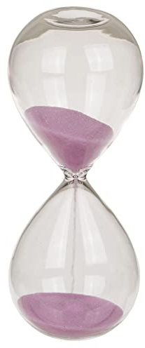 Sanduhr 5 Minuten aus Glas Wohnaccesoire Nostalgisch Timer Kurzzeitwecker für Küche und Schreibtisch