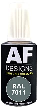 Alex Flittner Designs Lackstift RAL 7011 EISENGRAU glänzend 20 ml | Hochwertiger Lackstift auf Acrylbasis - ideal geeignet für Hobby, Freizeit, Modellbau, Basteln und um Kunststoff - oder