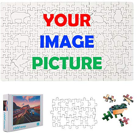 UYOWESHOP Custom Puzzle from Photo Custom Jigsaw Puzzle Unique Birthday Present Suitable for Children Family and Friends Personalized Puzzle-Multi size (Animal Unique-Cut Piece-Cardboard)