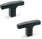Ganter Normelemente | T-Griffe | Möbelgriffe | Schrankgriffe | Schubladengriffe | GN 563-55-M6 | Kunststoff | Griff 55mm | Gewinde M6 | 2 Stück