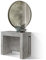 PAZZO DESIGN, Tavolo Consolle Allungabile Con Porta Prolunghe Marie, Grigio Cemento, Fino A 12 Posti, Tavolo Consolle Cucina, Tavolo Consolle Salvaspazio, Made in Italy, Da 45 A 300 Cm - id_1935