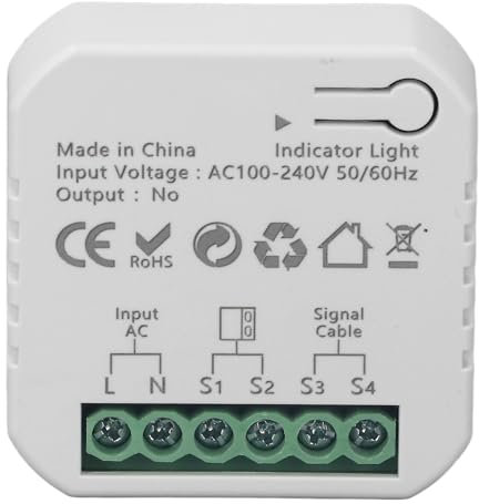 100-240V Smart Garage Door Controller Intelligentes Garagencontroller-Kit für -Fernbedienung Echtzeitüberwachung Zeiteinstellungsfunktion Schiebetüren-Fernbedienung (EU-Stecker)