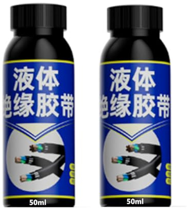 Liquid Electrical Tape, Liquid Insulating Rubber Coat, Waterproof LiquidInsulation Electrical Tape, Dielectric Sealant for Wires & Cables, Waterproof Insulating Glue (Black)