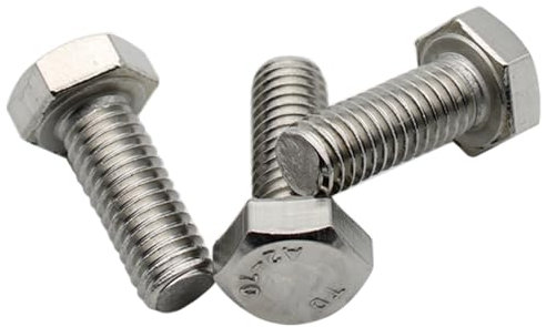 Vis Tete Hexagonale M3 x 8mm : 40 Pcs Boulon Inox pour Rondelles Metal Ecrou | Vis à Métaux Tête Hexagonale Acier A2 | Boulon Anti-Rouille - DIN 933 | PROTORX