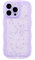 ZTOFERA Wavy Case for iPhone 14 Pro Max (6.7), Cute Girls Clear Curly Wave Frame Shape Bling Sparkle Star Glitter Soft TPU Back Cover Protective Phone Case Lightweight Shockproof Bumper Cover, Purple
