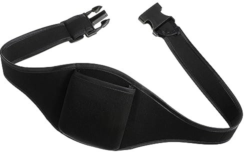 GOOHOCHY Fitness Belt Bag Neoprene Waist Pouch Mic Belt Adjustable Microphone Carrier for Instructors