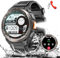 JELLOO 3ATM wasserdichte Militär-Smartwatch für Männer mit LED-Taschenlampe, 1,45 Zoll robuste Taktische Smartwatch mit Kompass, Höhenbarometer, SOS-Alarm, Fitness-Tracker für iPhone und Android
