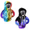2 Stück Schaltknauf Hoodie, Sternenhimmel Modell Schalthebel, Lightning Modell Lustige Schalthebeldekoration, Autoknaufabdeckung Für Auto-Schalthebel