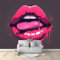 Papier Peint Intissé Lèvres rouges sexy Déco Murale Maison Chambre Salon, Photo Murale Décorative - Pour Jeunesse Enfants 300 x 210 cm