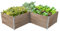 Bio Green 3 m² Hochbeet ErnteMAXX | Erweiterbar | Regionales Fichtenholz | Aluminiumprofile | 207,7 x 207,5 x 60 cm