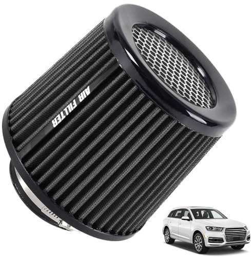 Filtro di aspirazione 'aria per auto, riutilizzabile, filtro 'aria universale per auto, di aspirazione 'aria fredda ad alte prestazioni, filtro 'aria del motore, accelerazione