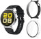 Aerku Custodia Compatibile per Huawei Watch GT 5 41MM, [Con Vetro Temperato] 9H HD Anti-Graffio Custodia Protettiva Telaio Rigida PC Cover Protezione - Trasparente&Nero