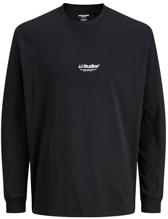 JACK & JONES Herren Langarmshirt JJESOHO Tee LS Crew Neck - Relaxed Fit