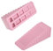 HOMOTEK 2 Stück Keilgummi-Türstopper, rutschfeste Türstopper, Wandschutz für Boden und Unterseite der Tür, Rose