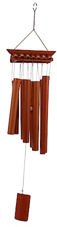 Yardwe Hängende Dekoration Aus Natürlichem Holz Hängender Anhänger Für Balkon Und Garten Einzigartiges Windspiel Für Kinderzimmer Und Terrasse Ornament Zur Verschönerung