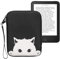 kwmobile Housse de Protection pour Liseuse - Étui de Protection 17 x 12 x 2 cm pour E-Reader en Néoprène - Noir-Blanc