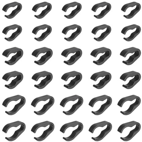 sourcing map Lot de 10 pinces à cravate universelles pour micro 15 mm, 20 mm, 25 mm