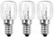EVOGES 25W Oven Light Bulb E14 SES Small Edison Screw, 300°C Heat-Resistant, Incandescent Warm White Ideal for Ovens, Cooker Hoods & Microwave Ovens – Pack of 3