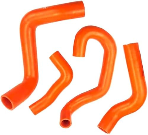 Kit tubo flessibile per radiatore in silicone per moto, compatibile con KTM Super Adventure 1290 2015-2020, 3 strati, 4 mm (arancione)