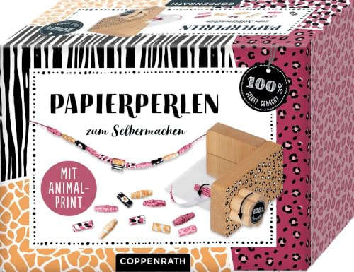 Papierperlen zum Selbermachen: Tierprint (100% selbst gemacht)