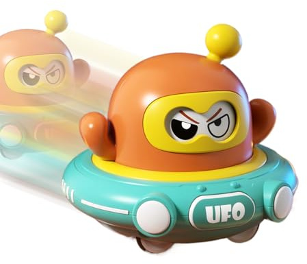 gifyym Jouets de Soucoupe Volant de recul, Soucoupe Volante rebondissante avec Design Spatial pour, Jeux extérieurs et intérieurs pour Patio, Jardin, Chambre d'enfant et Parc