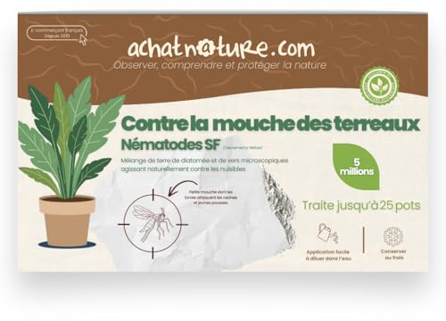 Nematodi SF contro moscerini dei terricciati (Per trattare 25 vasi - 5 milioni)
