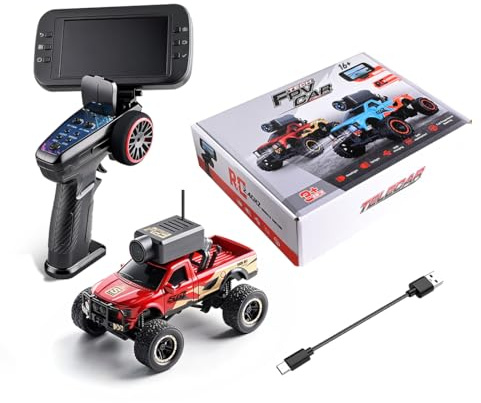 ToysWeltX WL 1/64 Maßstab APP Auto-Pairing Vollproportionaler FPV Mini-RC-Truck Mit Kamera (Fernsteuerung + Display/RTR)