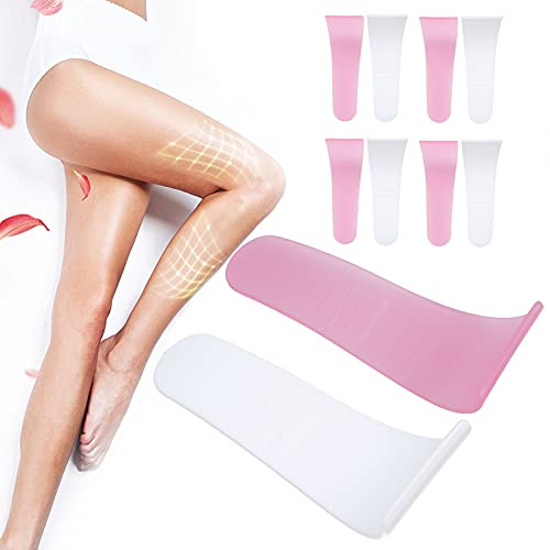 10 Stück Haarwachs-Reinigungsspatel, tragbare wiederverwendbare Haarwachs-Entfernungs-Applikator-Sticks, Schaber, harte Sticks, Beauty-Tools für den Heimsalon