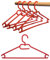 Hagspiel 25 STK. Kleiderbügel aus Kunststoff Universalkleiderbügel Farbe rot ca 41 cm
