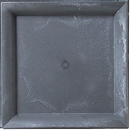 Dekoschale in Schieferoptik aus Kunststoff - Blumenschale - Deko-Schale (Teller Quadratisch 26 x 26 cm)