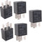 Mintice 5 X 30A 12V 4Pin Car Vehicle Auto Relay Kit For Electric Fan Fuel Pump Heavy Duty SPST