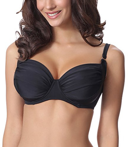 Merry Style Damen Bikini Oberteil P614W (Schwarz (9240), 85 C)