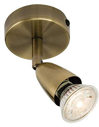 Saxby Amalfi 50W Single Antique Brass Decorative Commercial Domestic Adjustable Spotlight