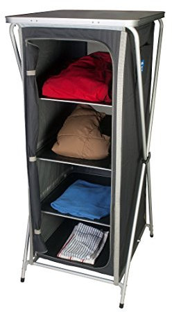 kampa grace cupboard 4 shelves aluminium frame