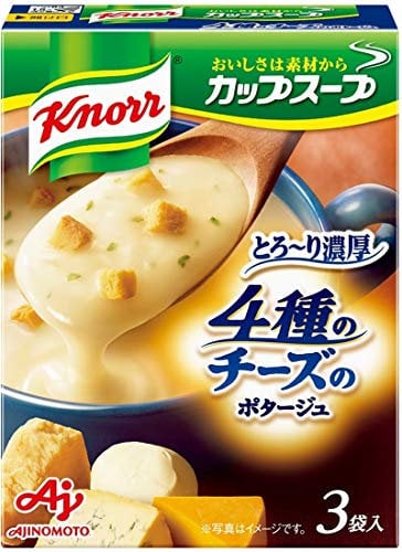 Knorr Cup Soup Rich Potage of Four Cheeses 12 Pieces Japan