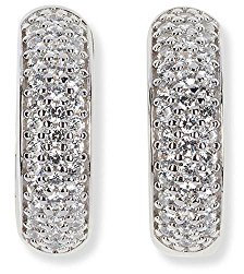 HEIDE HEINZENDORFF Wechselcreole Lara Kristall, poliert, Sterling Silber, rhodiniert (BxH) 5 x 16 mm