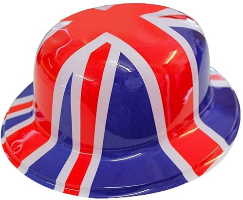 1 x Union Jack Kunststoff-Mütze für Jungen und Herren