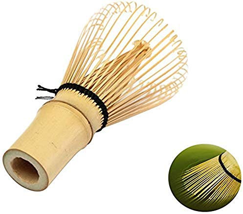 Bambus Matcha Peitsche mit Pulver Peitsche mit japanischem Tee Zeremonie Zubehör -100 Borsten (Matcha Besen)