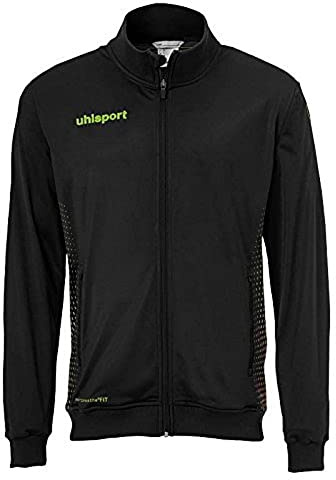 Uhlsport Kinder Kinder Jacke Score Track Jacke, schwarz/Fluo grün, 116, 100517306