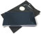 Ebamaz Láminas de aluminio anodizado grabadas con láser, 100 x 50 mm, esquinas redondas con adhesivo (negro, en blanco, 10 unidades)