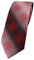 TigerTie schmale Designer Krawatte in rot dunkelrot weinrot silber grau schwarz kariert