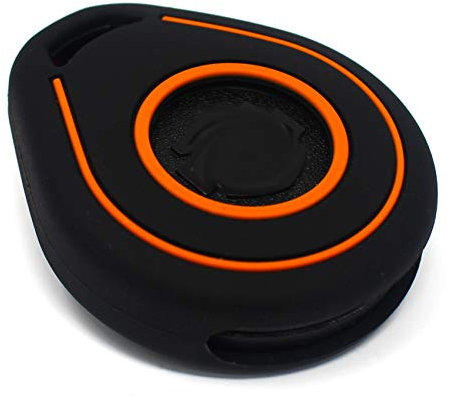 Schlüssel Hülle HAB für Motorrad Schlüssel Silikon Cover Keyless Go Fahrzeugschlüssel (Schwarz Orange)