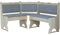 k koma Eckbank Unbehandelt mit Polsterung MASSIVHOLZ NEU - BEIGE (160 x 200)