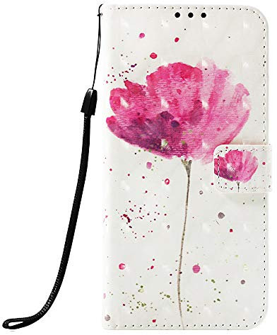 Thoankj Samsung Galaxy A71 Case Flip 3D Premium Soft PU Leather Shockproof Wallet Cover with Magnetic Stand Card Holder ID Slot Folio TPU Bumper Protective Phone Case for Samsung Galaxy A71 Lotus