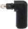 PremiumCord TOS optische Verkleinerung um 90 ° gebogen, Toslink-Stecker auf Toslink-Buchse, vergoldete Kontakte, Farbe schwarz