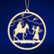 SIKORA BS-LS Traditionelle Filigrane Christbaumschmuck Holzanhänger aus nachhaltiger Herstellung - 28 Modelle wählbar, Modell:K1 Kreisform Fluchtmotiv D 6.9cm Jech Design