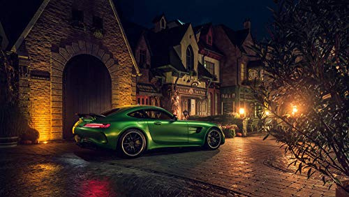 72Tdfc - 1000 Teile Erwachsenenpuzzle Holz Puzzle - Mercedes-Amg Gt R. - Teile Erwachsenenpuzzle Jungen Und Mädchen Puzzle Spiele Spielzeug Plakatdekoration